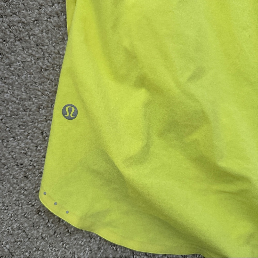 Women's Neon Yellow Athletic Shorts - Picture 4 of 5